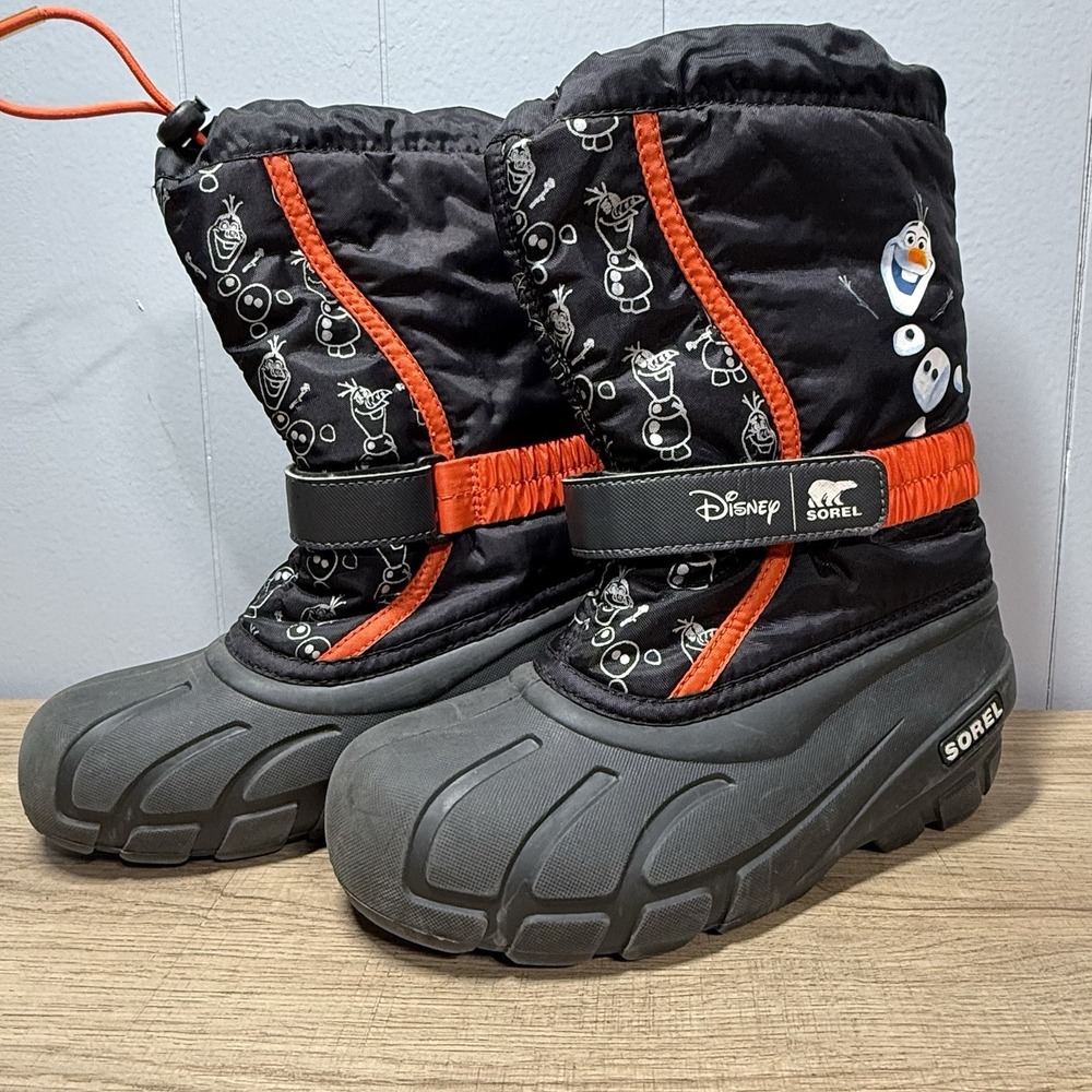 Sorel‎ Disney Frozen Olaf Winter Boots Kids Sz 4 Snow Waterproof Insulated Warm